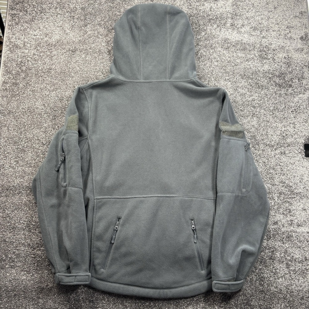 Baerskin Tactical Hoodie V1 Mens XL Gray Full Zip Fleece Multi-Pocket Jacket - Picture 3 of 14